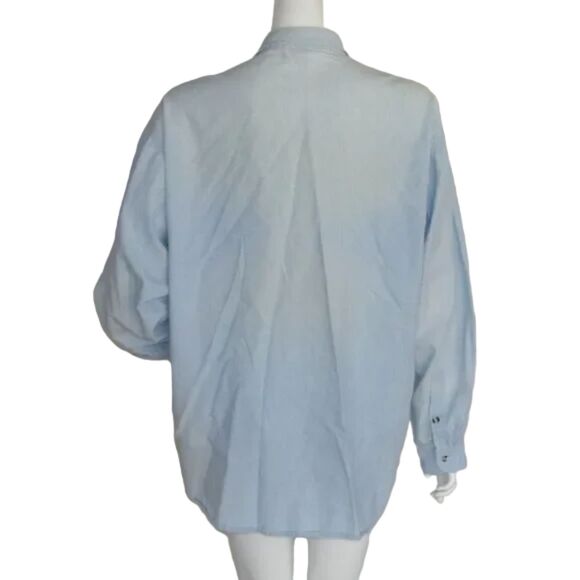 ACME Clothing Shirt L/XL, Chambray, Bugs, Daffy, Tweety, Sylvester, Sam, VINTAGE - Picture 6 of 14